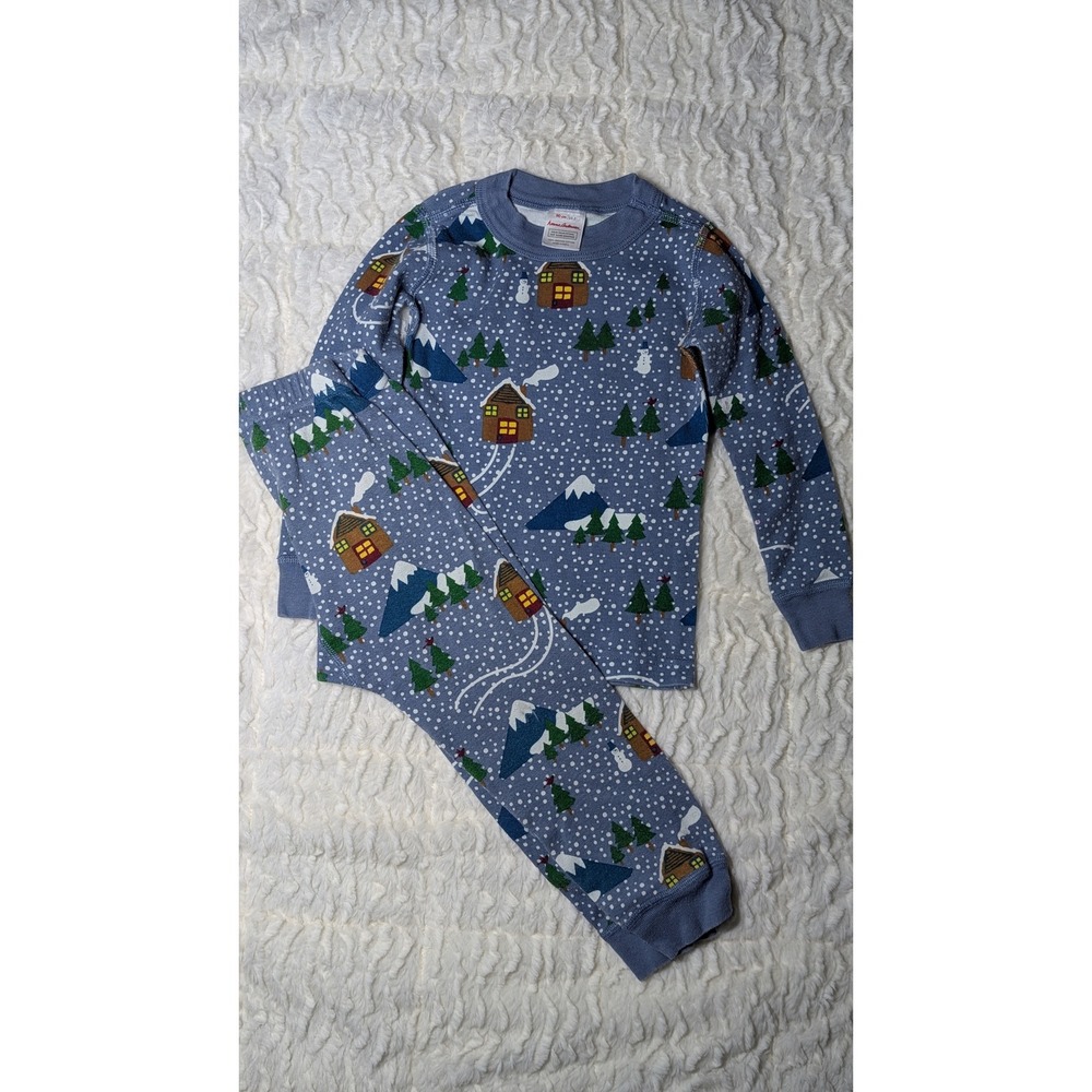 Hanna Andersson Toddler Organic Cotton Winter Pajama Set Size 3